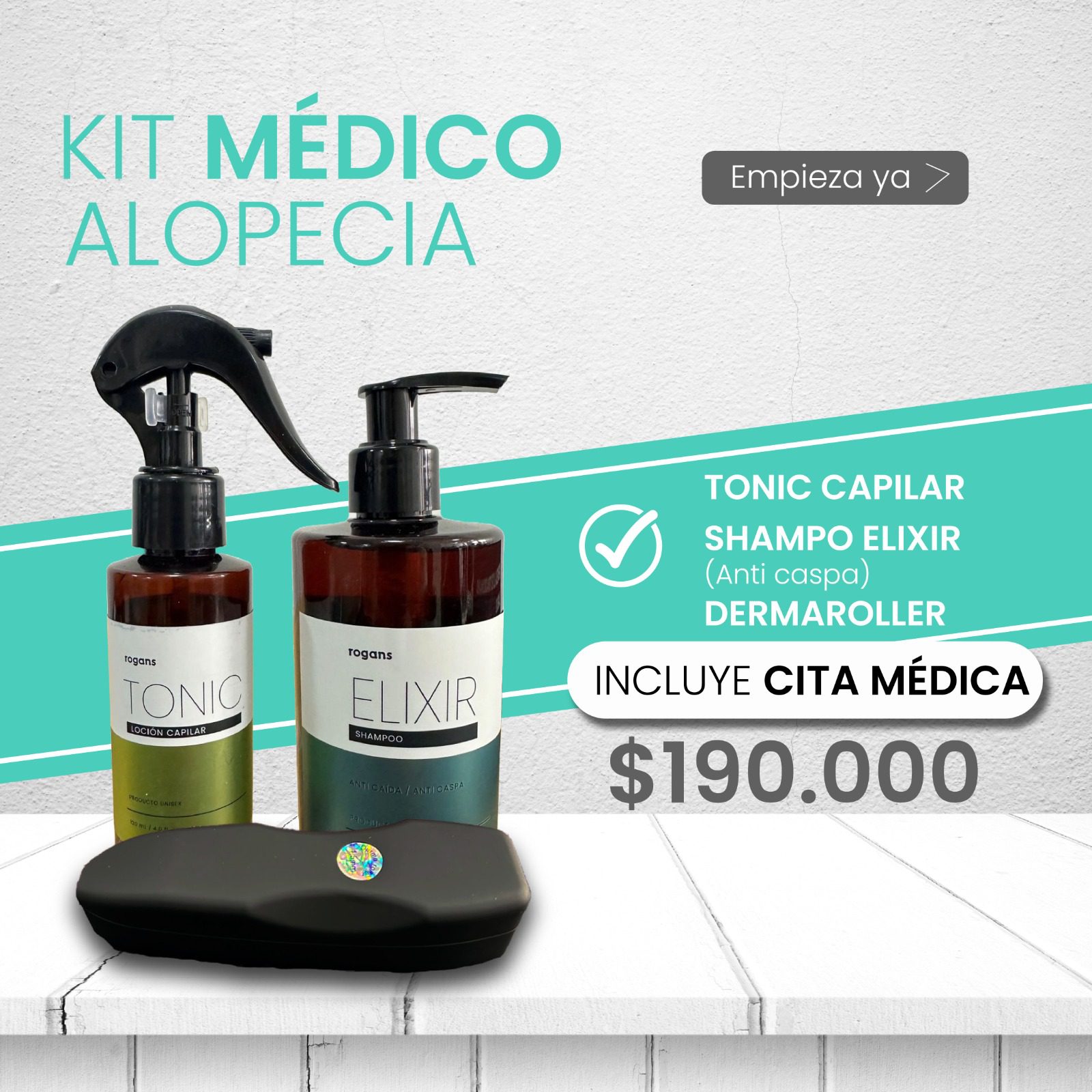 Kit Capilar En Casa Básico 2 Kit Capilar Básico Rogans