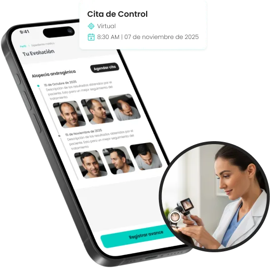 Seguimiento médico en la app de Rogans