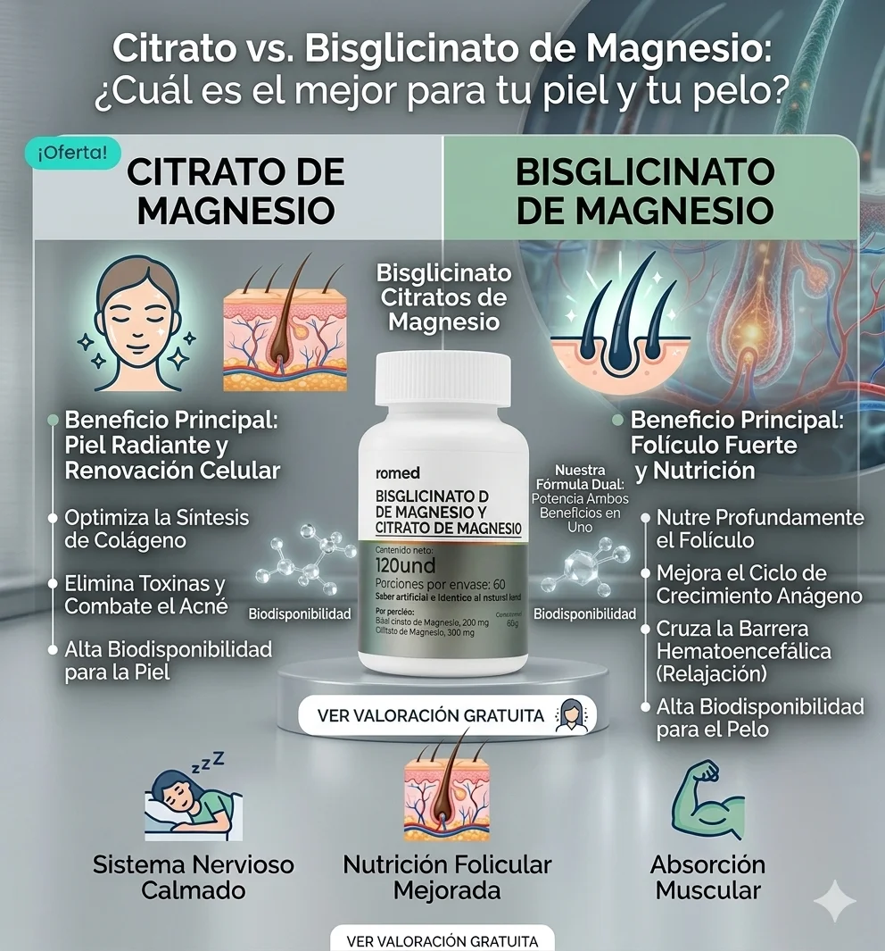 post | Citrato vs. Bisglicinato de Magnesio: ¿Cuál es el mejor para tu piel y tu pelo?