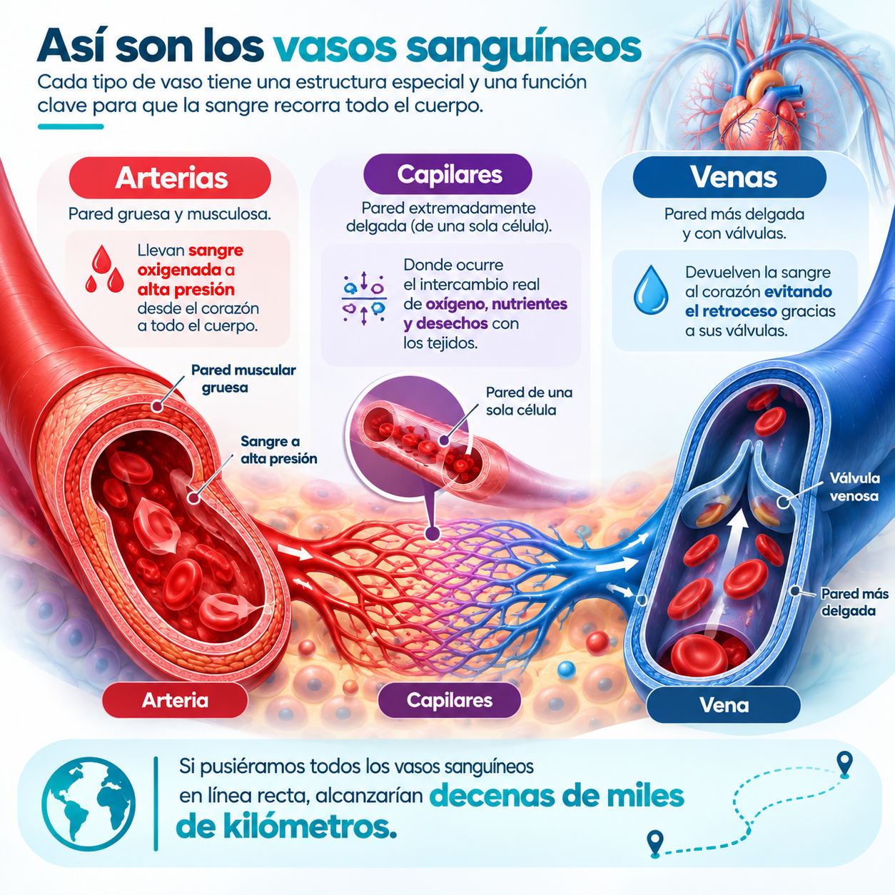 post | Vasos sanguíneos: función y cómo mantenerlos sanos